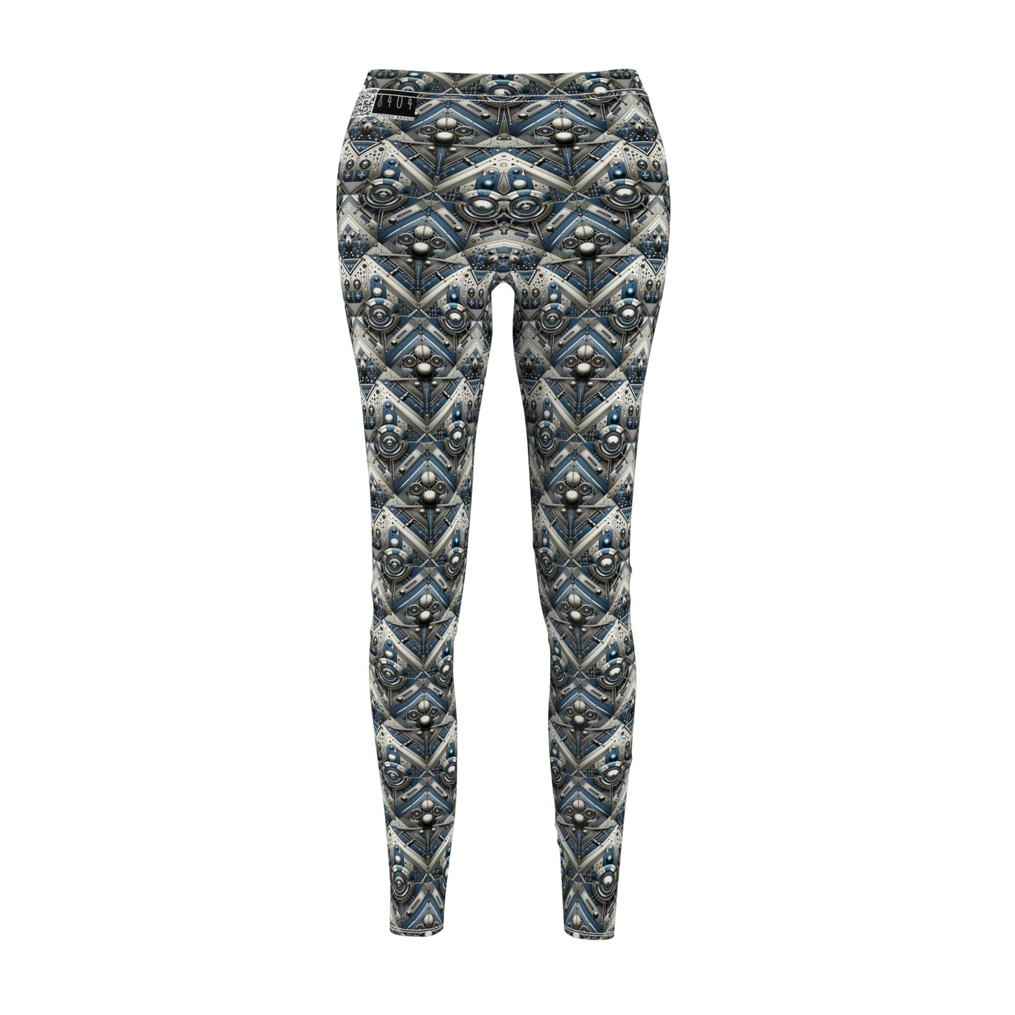 Tech Utility Fusion Tech-Forward Utility With a Futuristic Edge Women's Cut & Sew Casual Leggings - 8404 Design-63