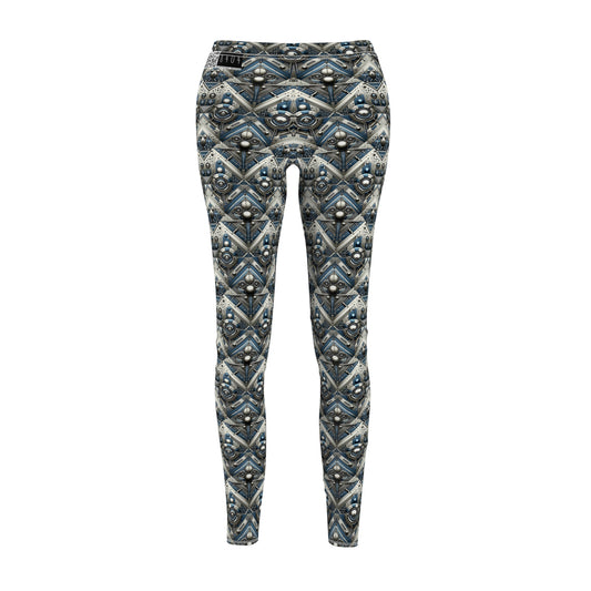 Tech Utility Fusion Tech-Forward Utility With a Futuristic Edge Women's Cut & Sew Casual Leggings - 8404 Design-63