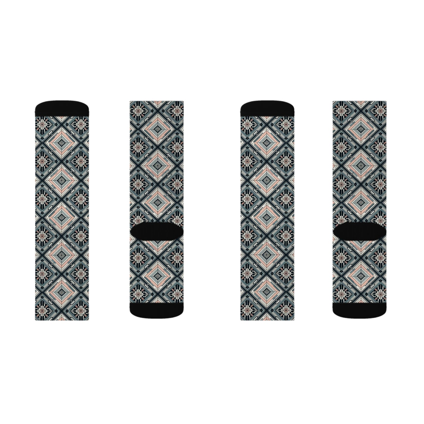 Tech Minimalism Minimalist Tech Sublimation Socks - 8404 Design-60
