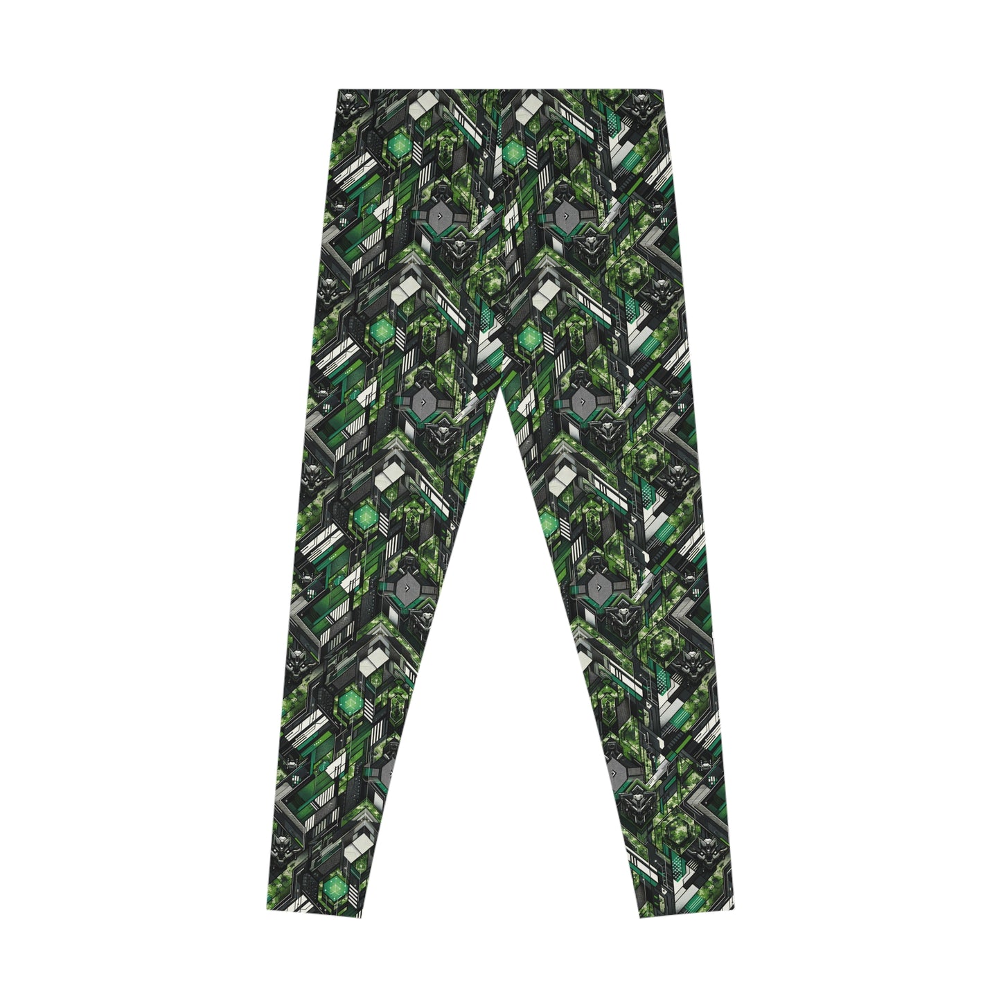 Tech Camo Fusion Tech-Forward Streetwear With a Futuristic Edge Stretch Leggings - 8404 Design-58