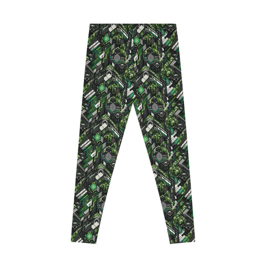 Tech Camo Fusion Tech-Forward Streetwear With a Futuristic Edge Stretch Leggings - 8404 Design-58