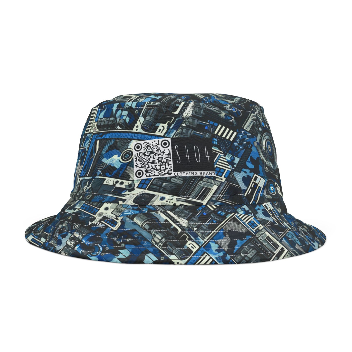 Tech Urban Camo Tech-Forward Streetwear With a Futuristic Military Edge Bucket Hat - 8404 Design-60