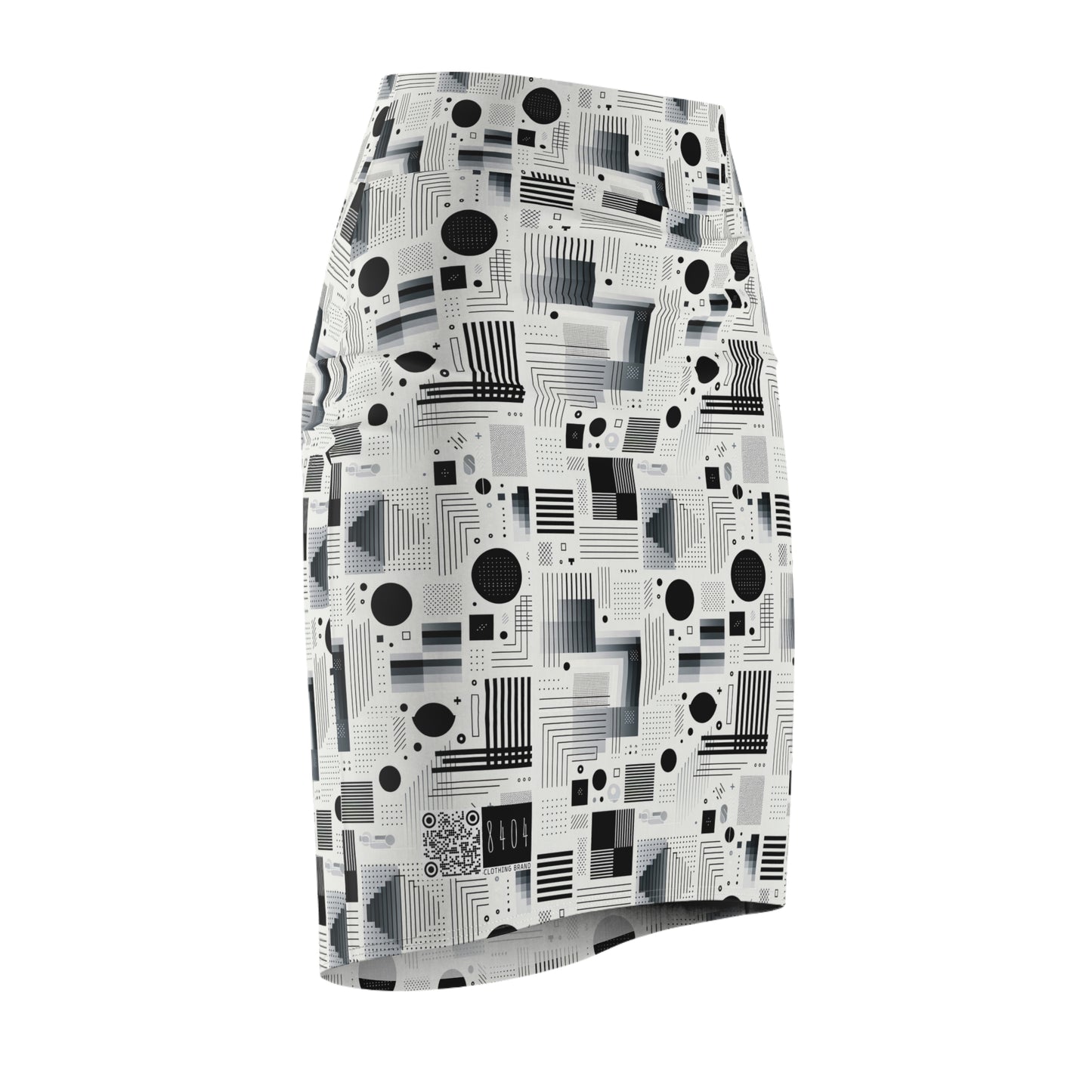 Digital Minimalism Minimalist Tech Women's Pencil Skirt - 8404 Design-60