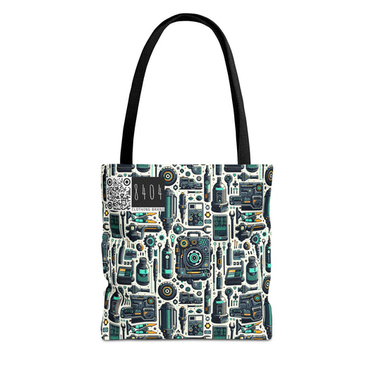 Tech Utility Fusion Modern Tech Streetwear Tote Bag - 8404 Design-53