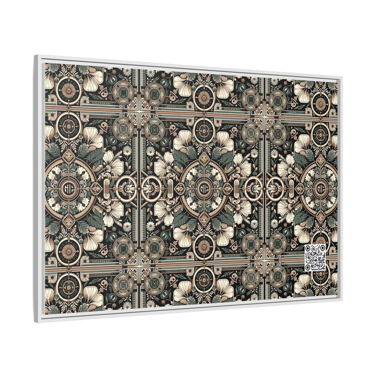 Cyber Garden Party Tech Garden Extravaganza Matte Canvas, Framed (multi-Color) - 8404 Design-66 A