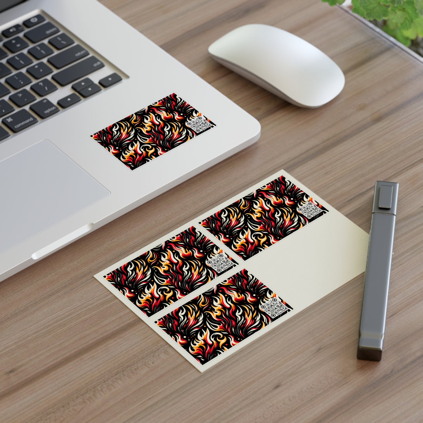 Fire & Flames Bold Streetwear Statement Sticker Sheets - 8404 Design-60