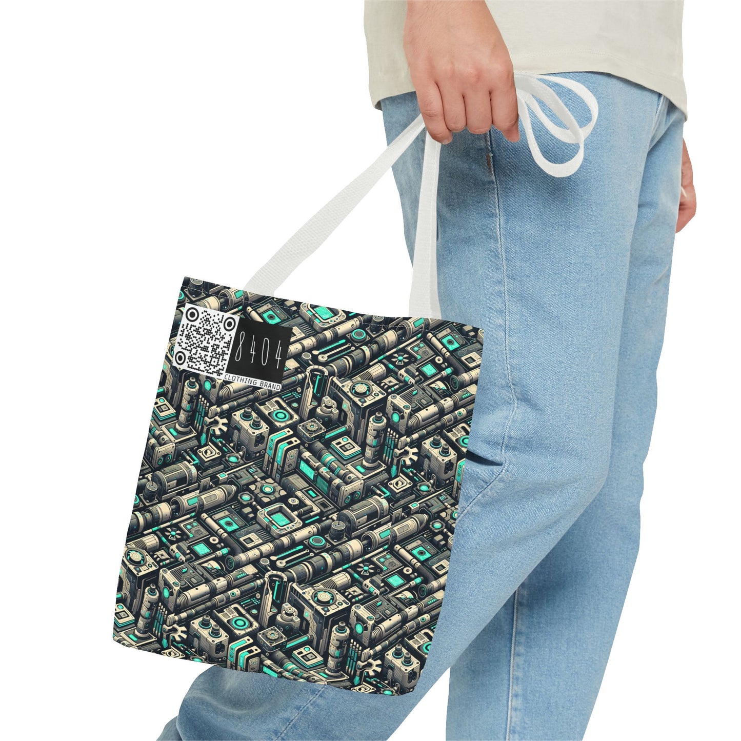 Tech Utility Fusion Modern Tech Streetwear Tote Bag - 8404 Design-49