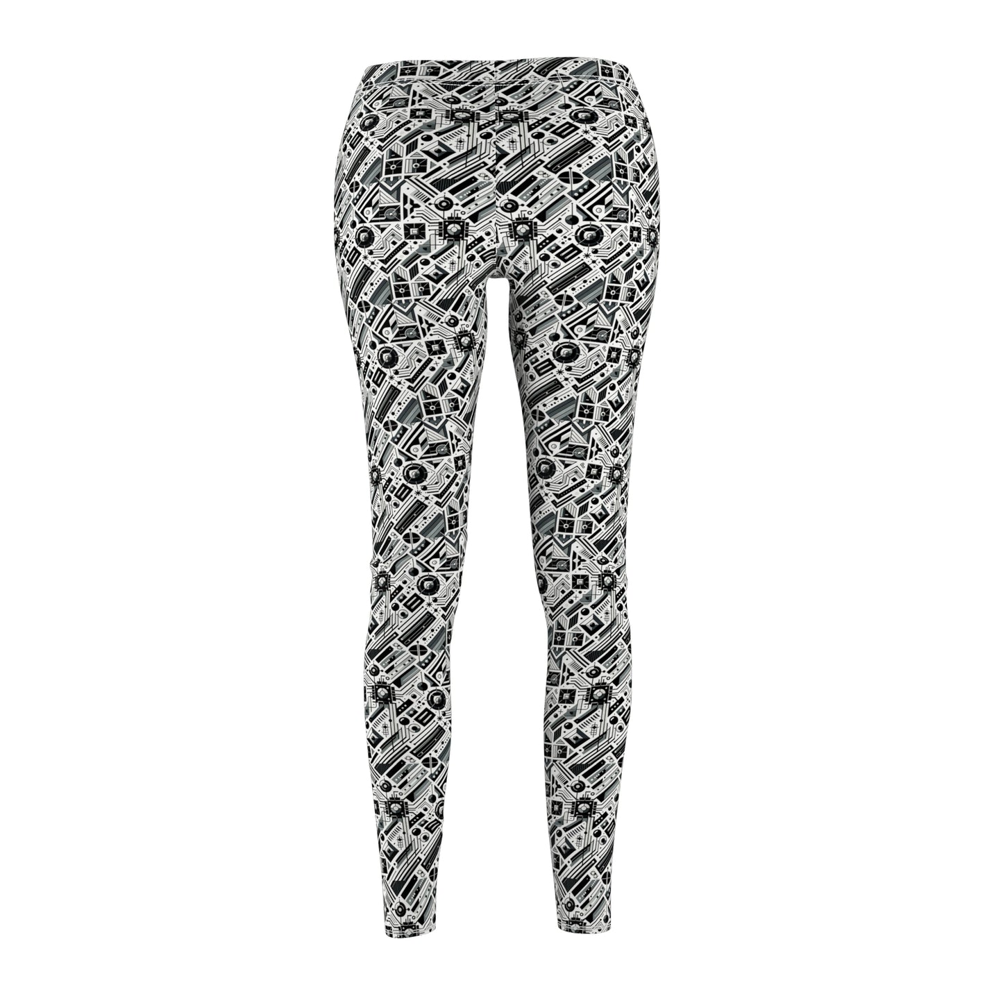 Digital Minimalism Minimalist Tech Women's Cut & Sew Casual Leggings - 8404 Design-62