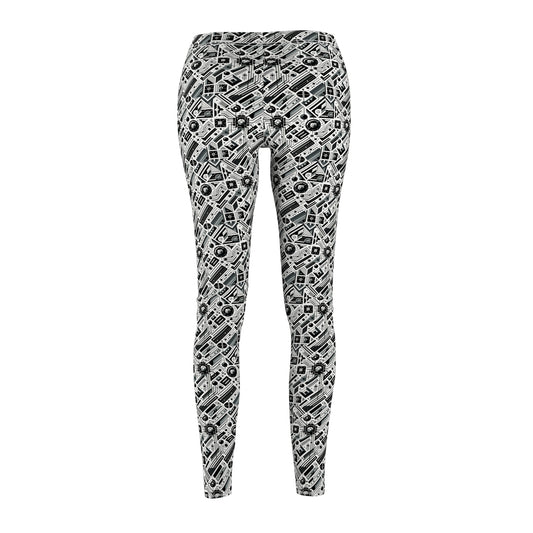 Digital Minimalism Minimalist Tech Women's Cut & Sew Casual Leggings - 8404 Design-62