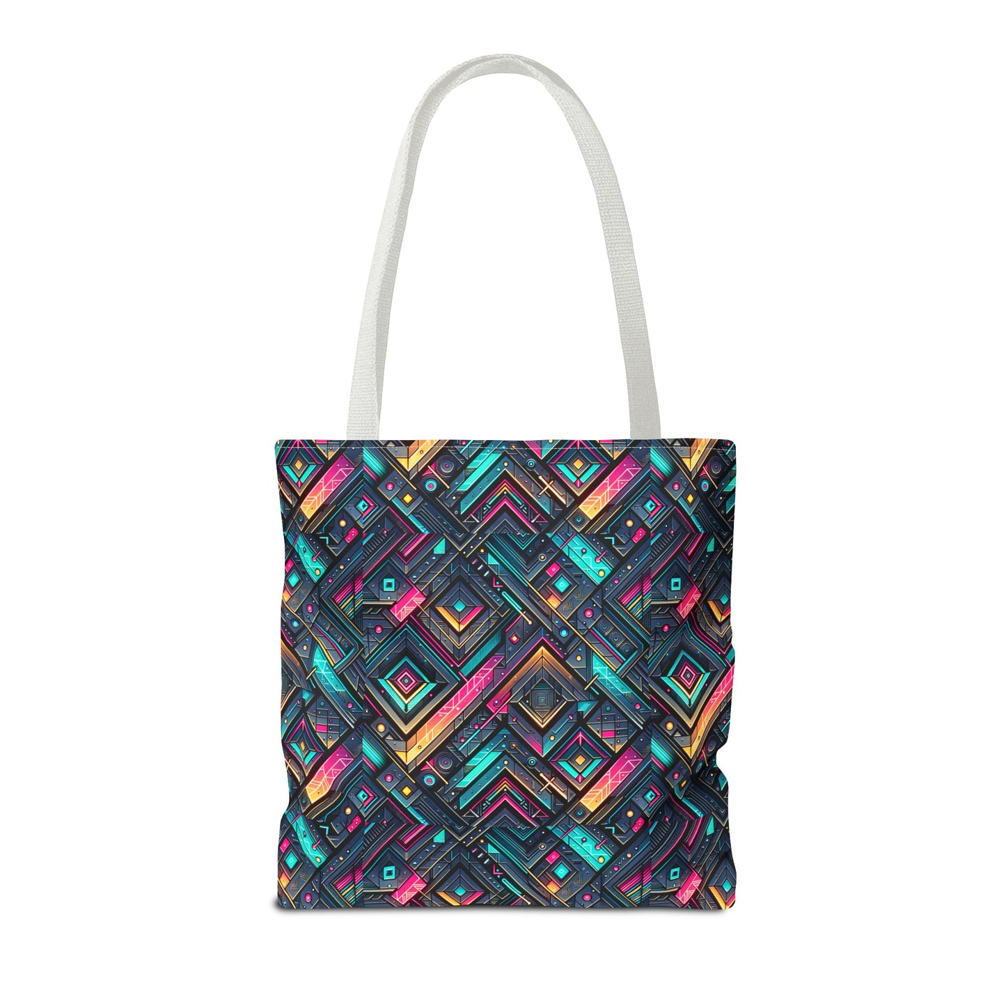 Tech-Inspired Graphics Cyberpunk Cool Tote Bag - 8404 Design-67