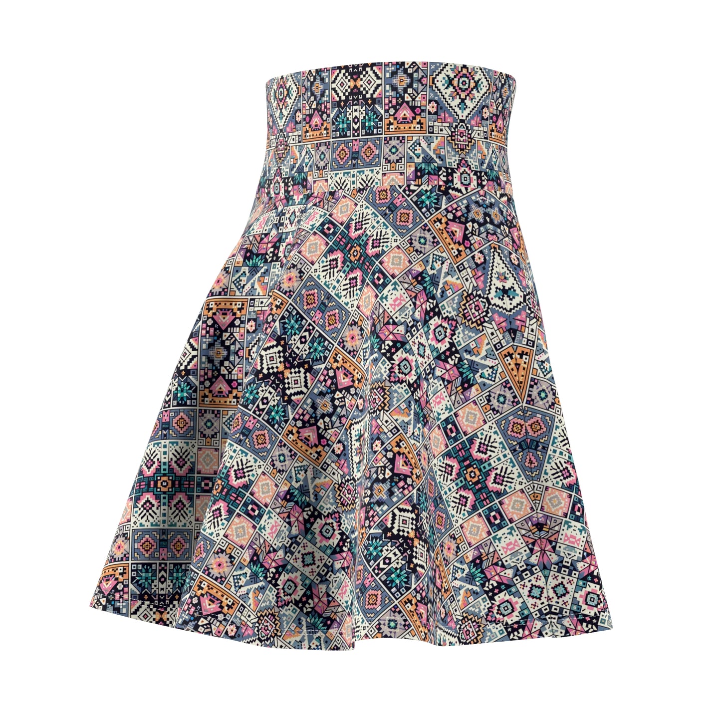Digital Artisanal Fusion Digital Artisanal Women's Skater Skirt - 8404 Design-65