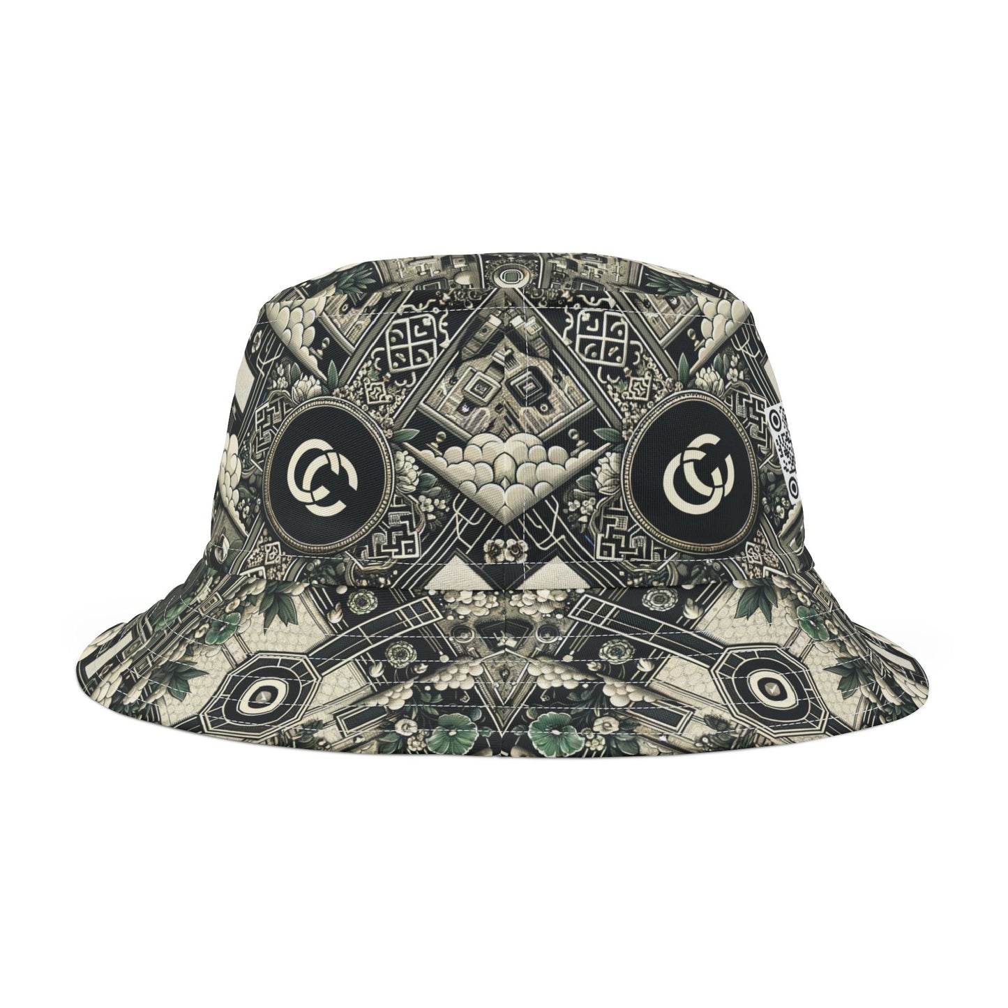 Cyber Garden Party Tech Garden Extravaganza Bucket Hat - 8404 Design-54