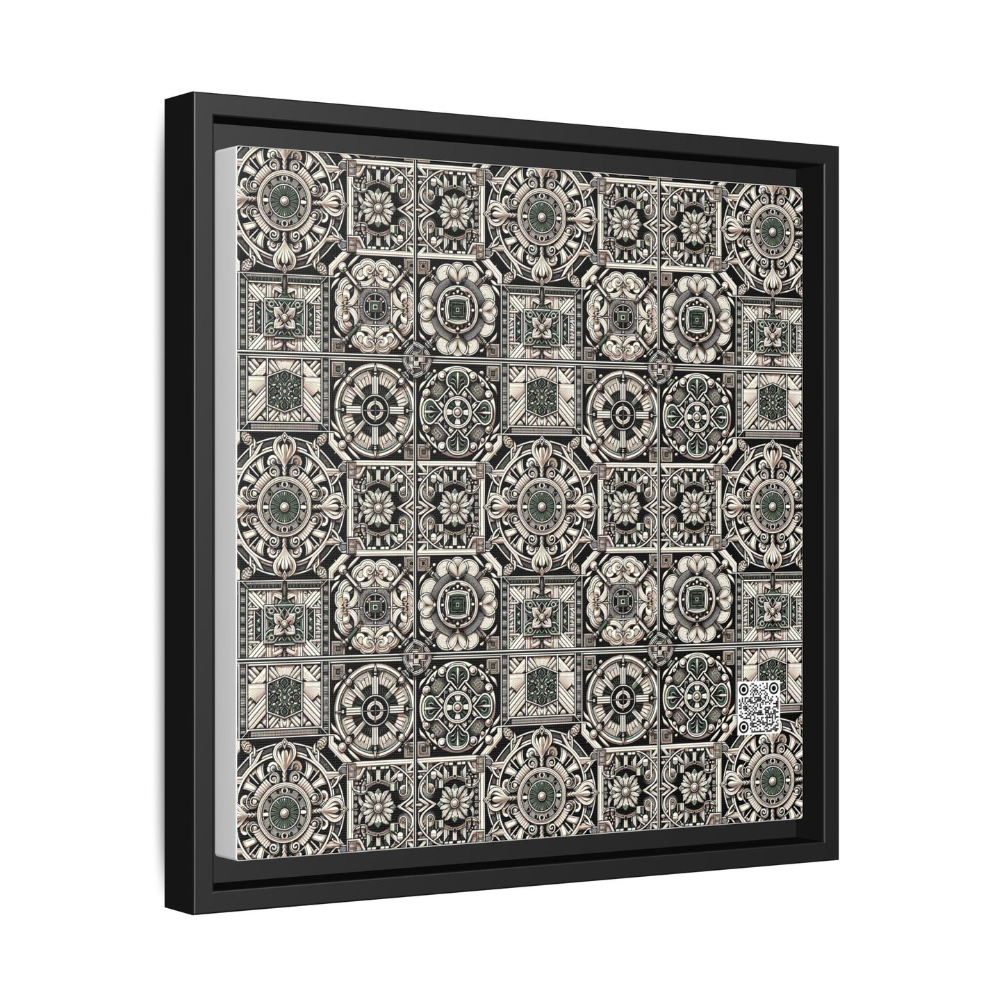 Cyber Garden Party Tech Garden Extravaganza Matte Canvas, Framed (multi-Color) - 8404 Design-45 A