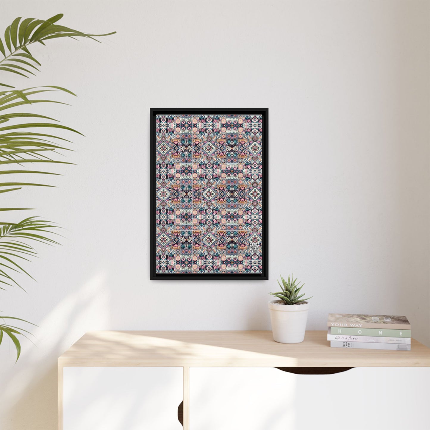 Matte Canvas, Framed (multi-Color) - 8404 Design-01