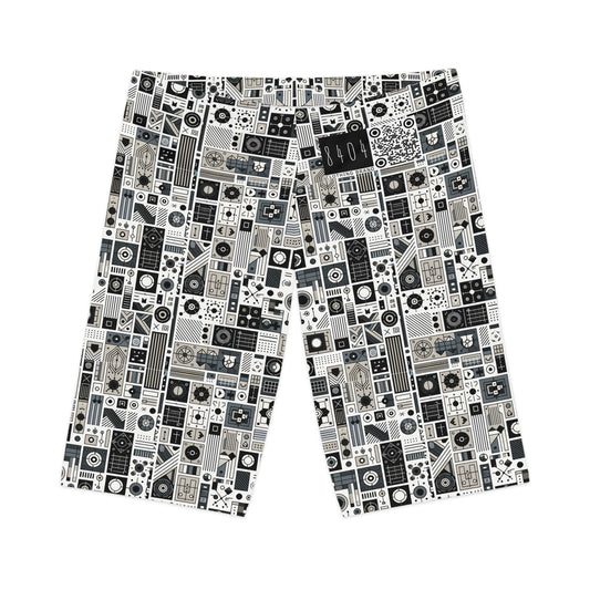 Digital Minimalism Minimalist Tech Women's Bike Shorts - 8404 Design-45