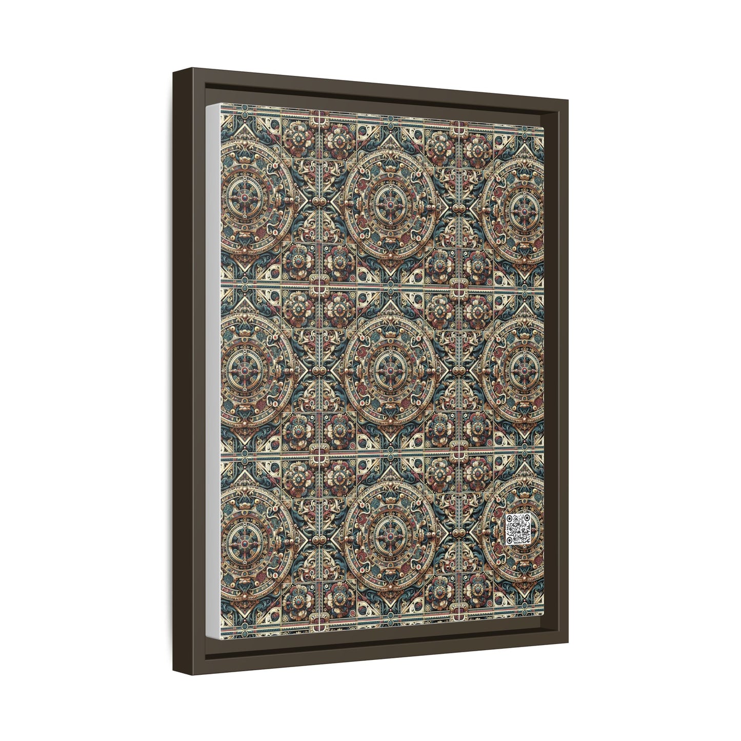 Urban Renaissance Historical Fusion With Street Edge Matte Canvas, Framed (multi-Color) - 8404 Design-57 A