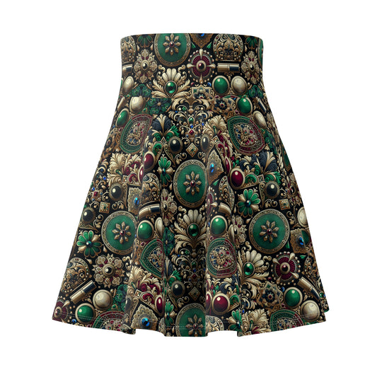 Neo-Dandyism Modern Dandy Streetwear Women's Skater Skirt - 8404 Design-54