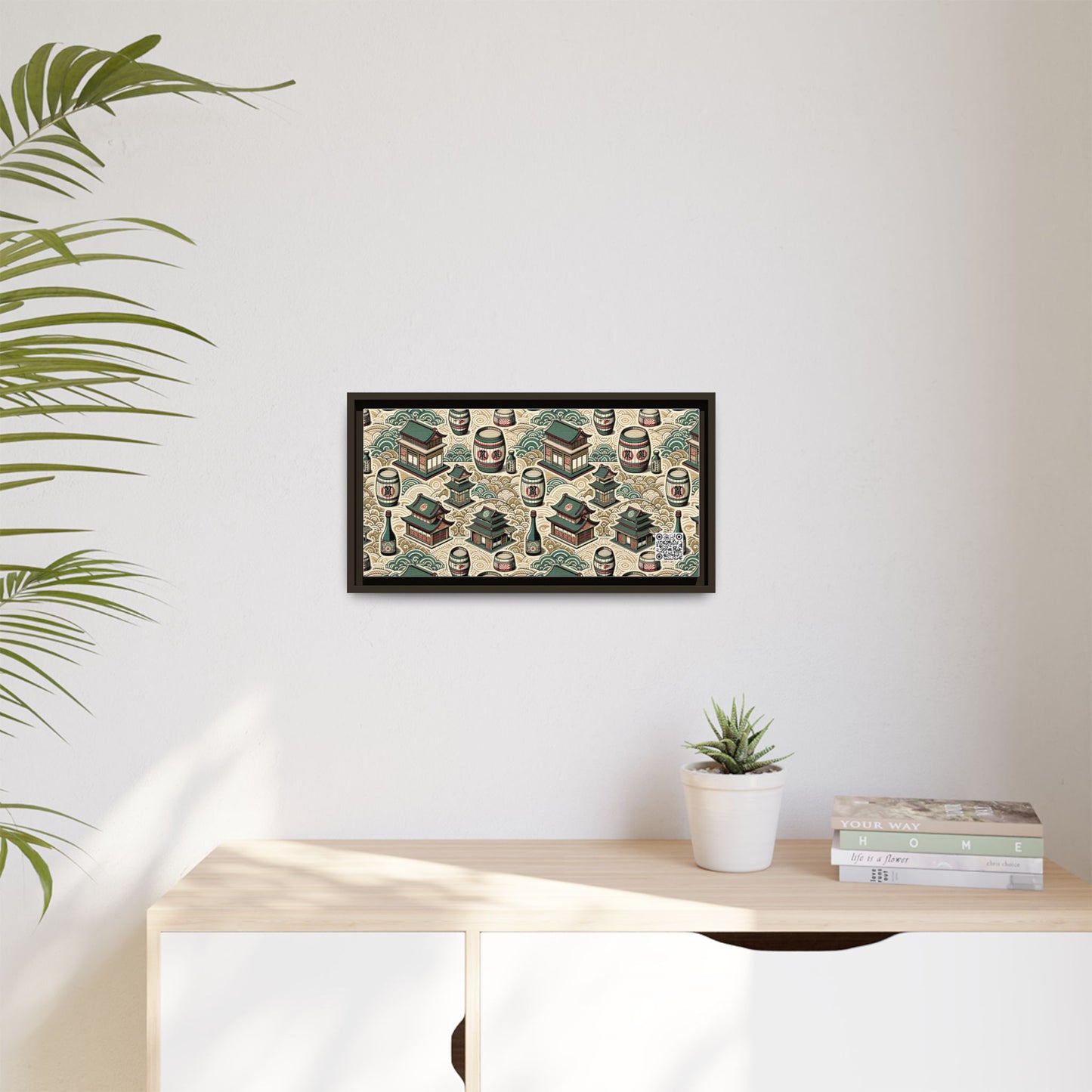 Cultural Artisanal Fusion Contemporary Cultural Elegance Matte Canvas, Framed (multi-Color) - 8404 Design-68 B