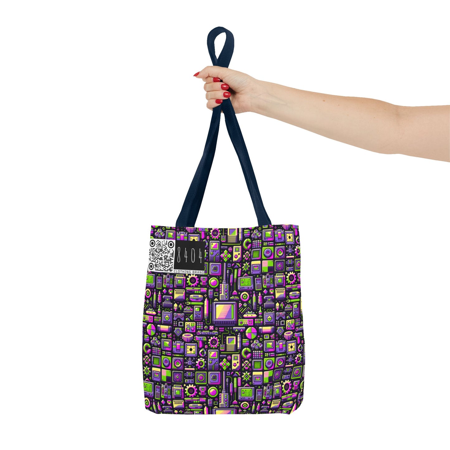 Digital Nostalgia Remix Modern Vintage Fusion Tote Bag - 8404 Design-67