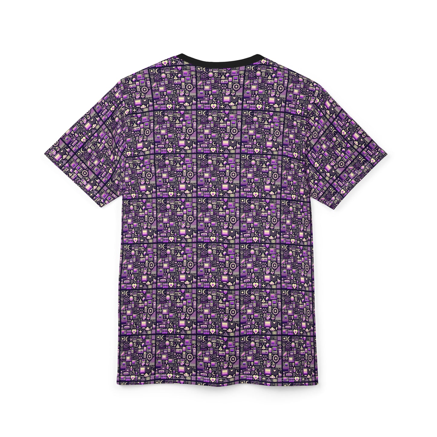 Digital Nostalgia Remix Modern Vintage Fusion Unisex Cut & Sew Tee - 8404 Design-54