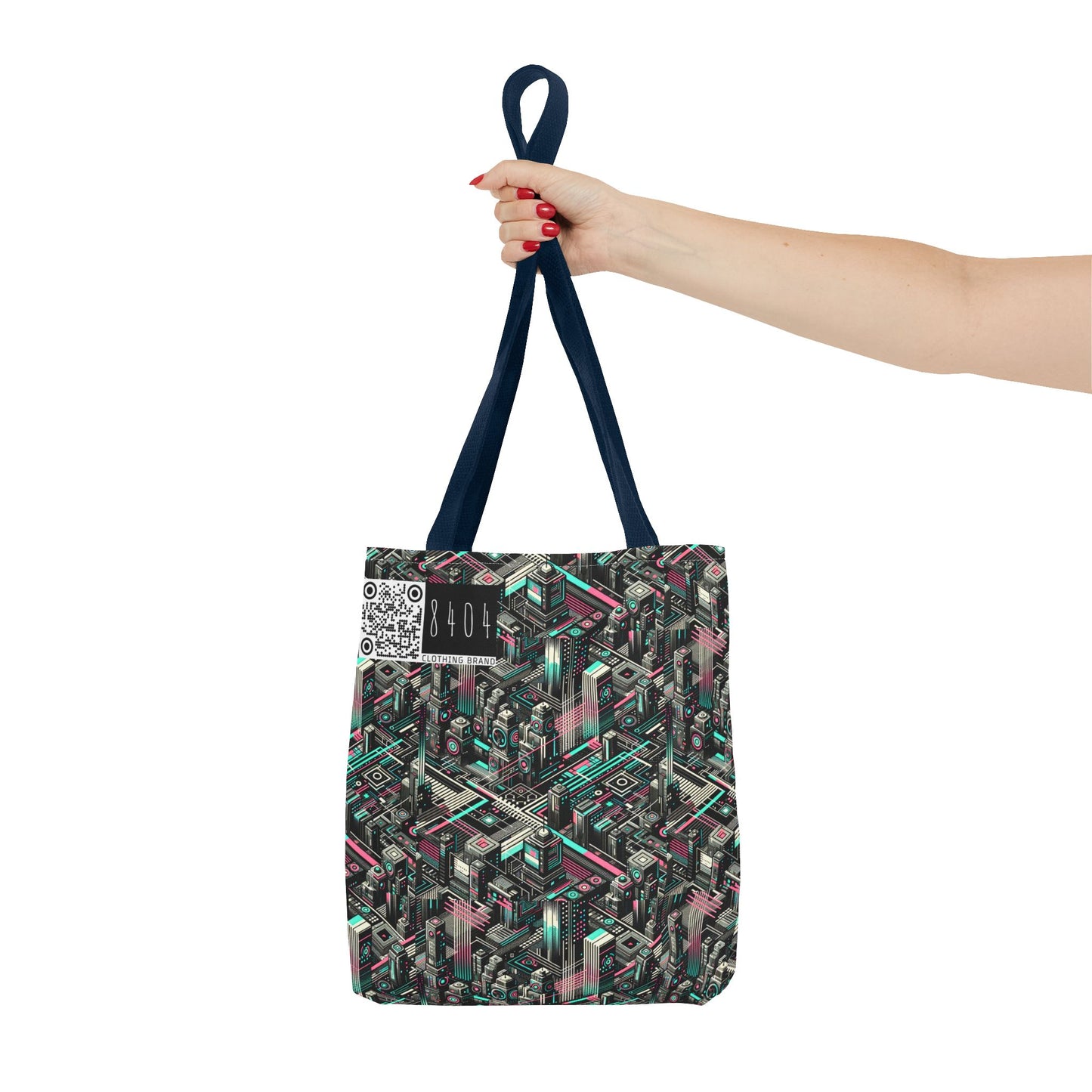 Digital Dreamland Tech-Inspired Streetwear Tote Bag - 8404 Design-51