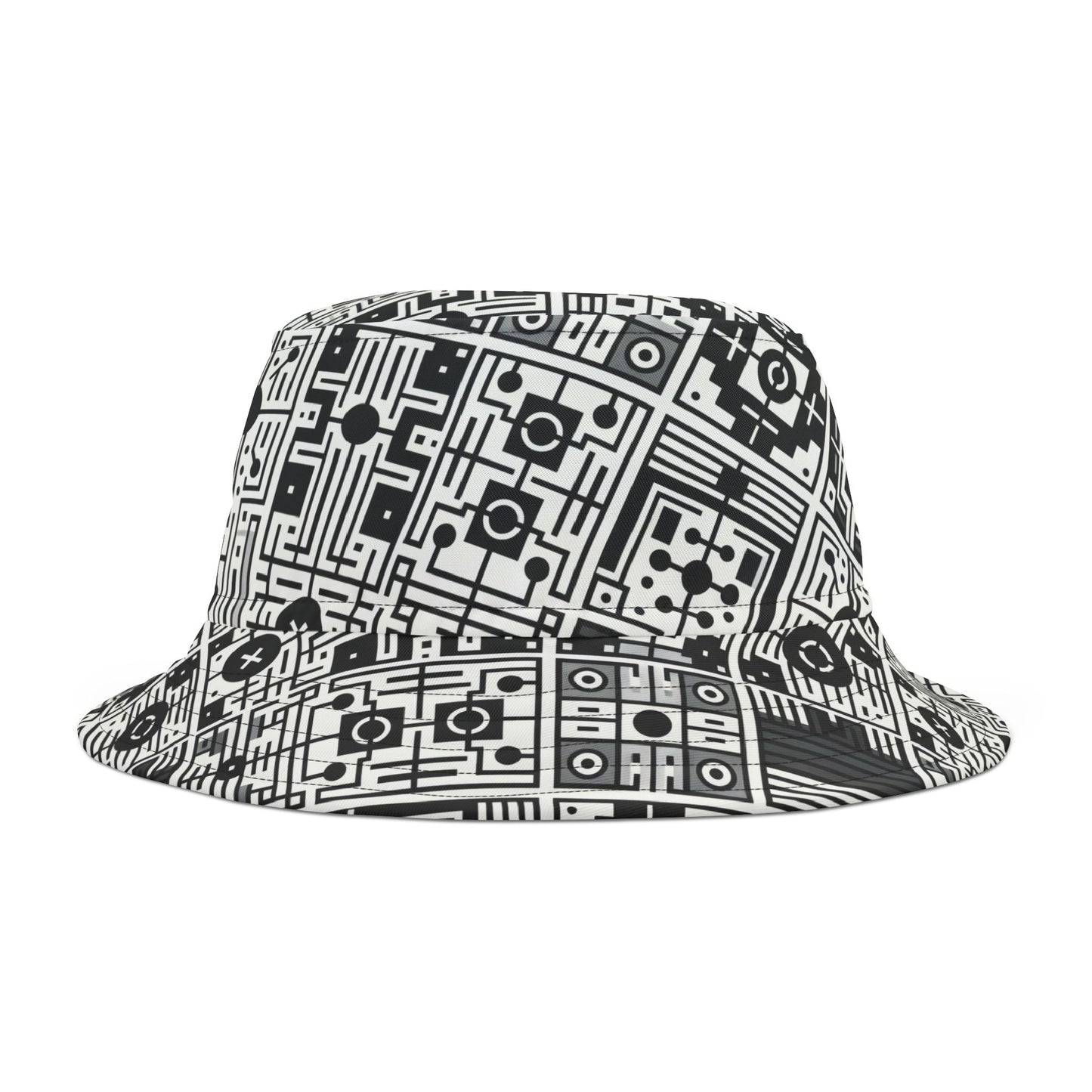 Digital Minimalism Minimalist Tech Bucket Hat - 8404 Design-55