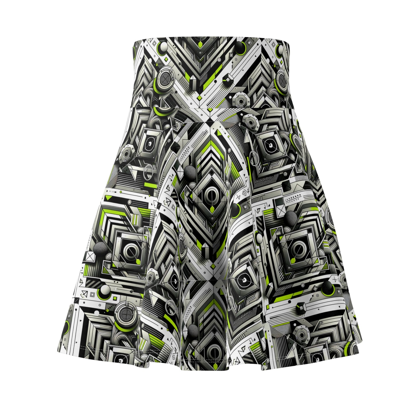 Elevated Sporty Tech Tech-Forward Streetwear Women's Skater Skirt - 8404 Design-70