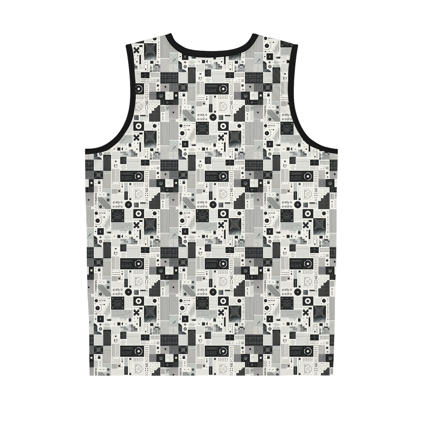 Digital Minimalism Minimalist Tech Basketball Jersey - 8404 Design-50