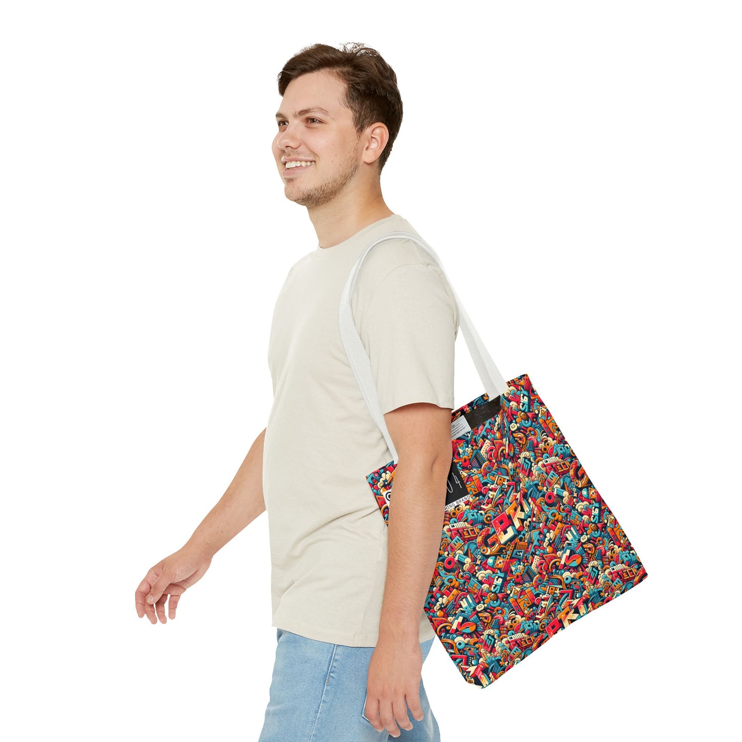 Neo-Traditional Street Art Modern Street Art Fusion Tote Bag - 8404 Design-58