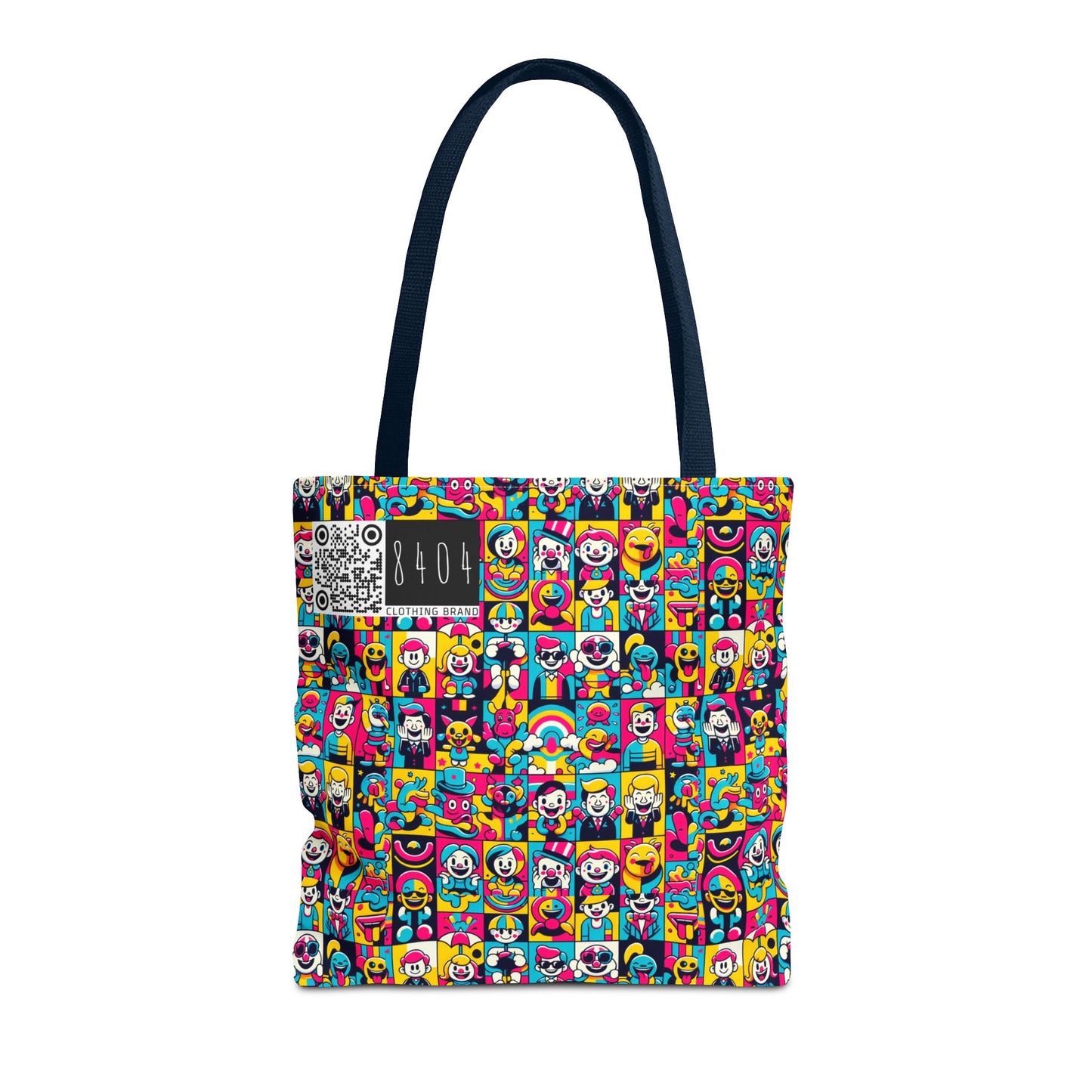 Neon Pop Playful Pop Culture Mashup Tote Bag - 8404 Design-60