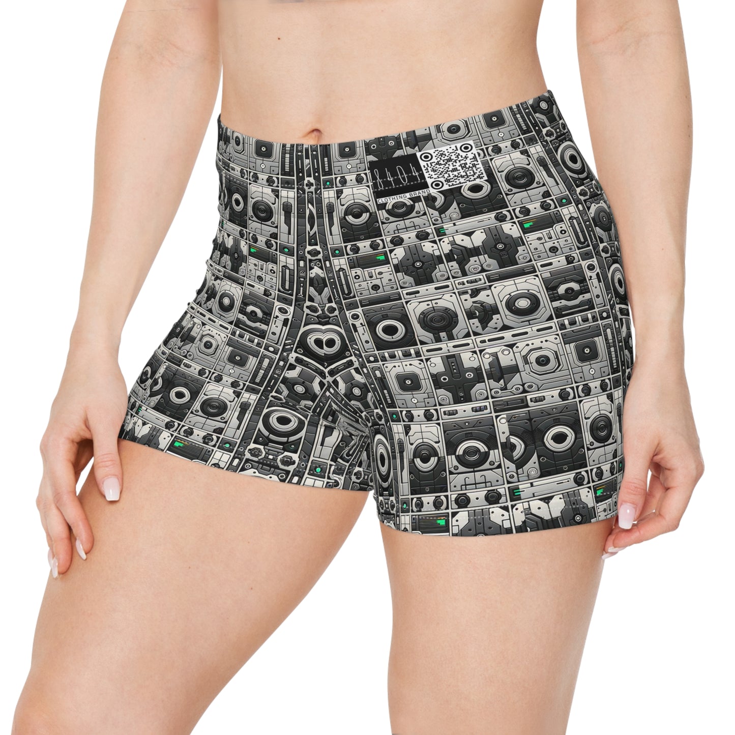 Tech Utility Aesthetics Tech-Forward Minimalism Women's Shorts - 8404 Design-60