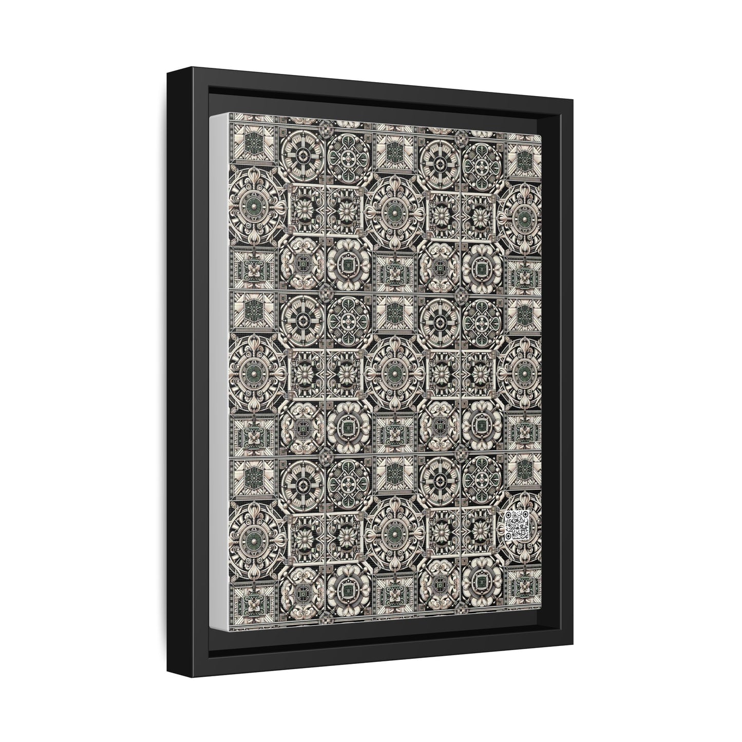 Cyber Garden Party Tech Garden Extravaganza Matte Canvas, Framed (multi-Color) - 8404 Design-45 A