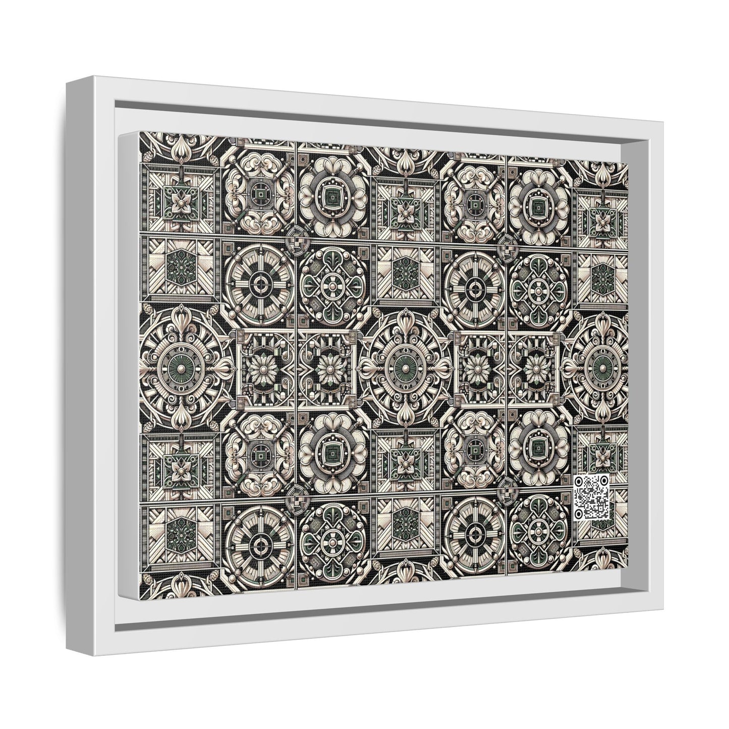 Cyber Garden Party Tech Garden Extravaganza Matte Canvas, Framed (multi-Color) - 8404 Design-45 A