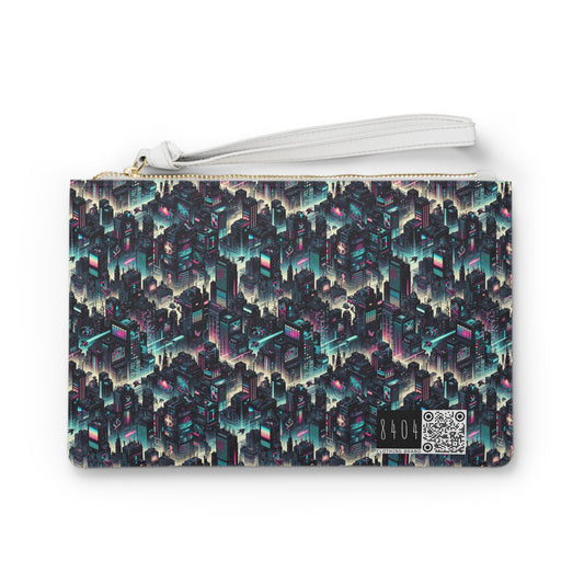 Digital Rebellion Tech-Inspired Streetwear Clutch Bag - 8404 Design-51