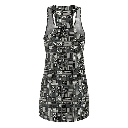 Digital Minimalism Minimalist Tech Women's Cut & Sew Racerback Dress - 8404 Design-62