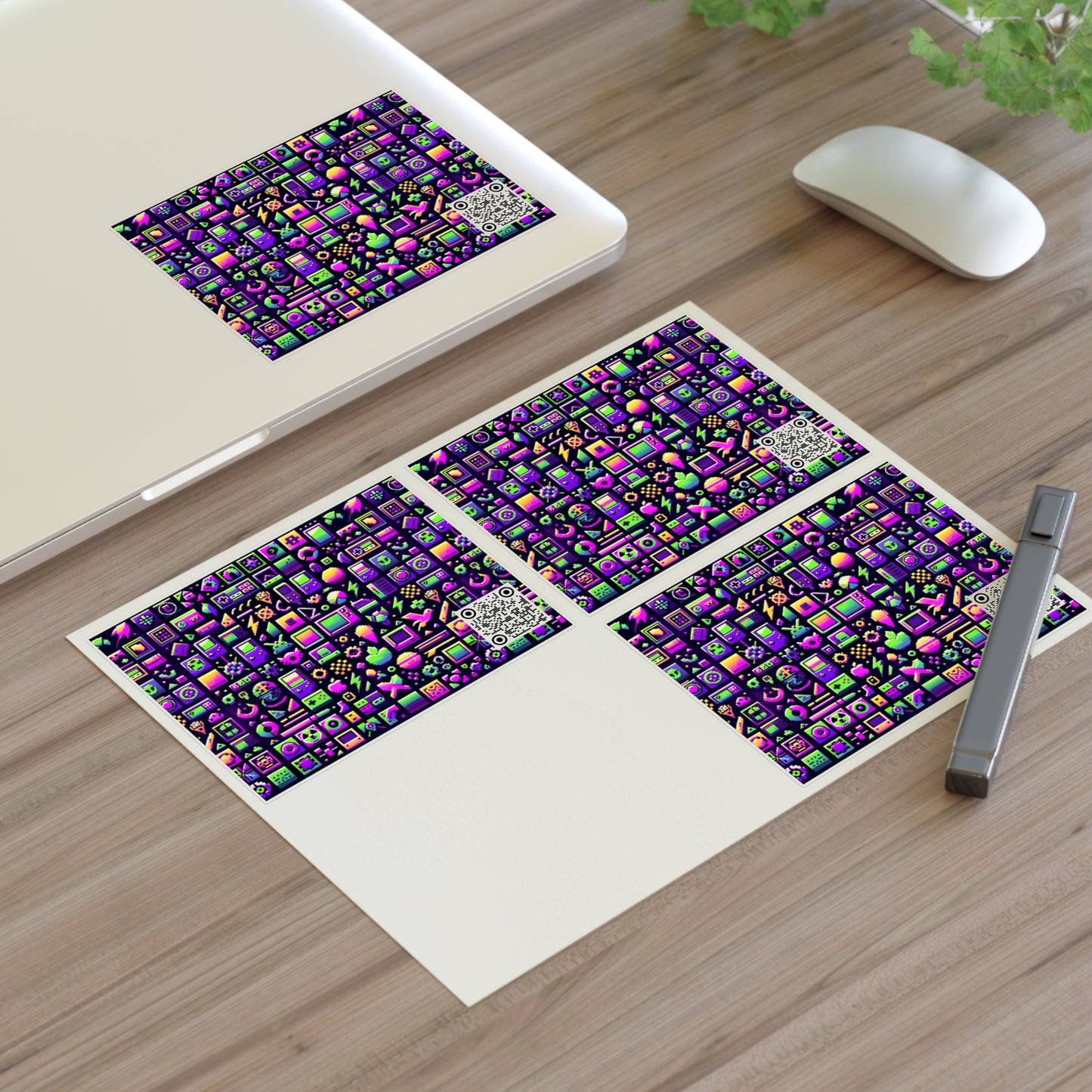 Digital Nostalgia Remix Modern Vintage Fusion Sticker Sheets - 8404 Design-49