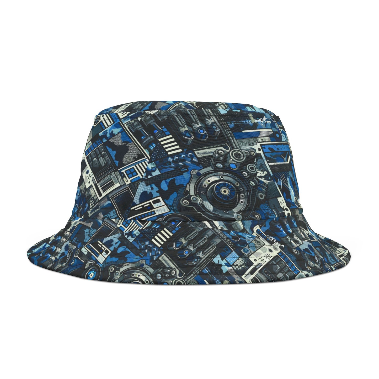 Tech Urban Camo Tech-Forward Streetwear With a Futuristic Military Edge Bucket Hat - 8404 Design-60