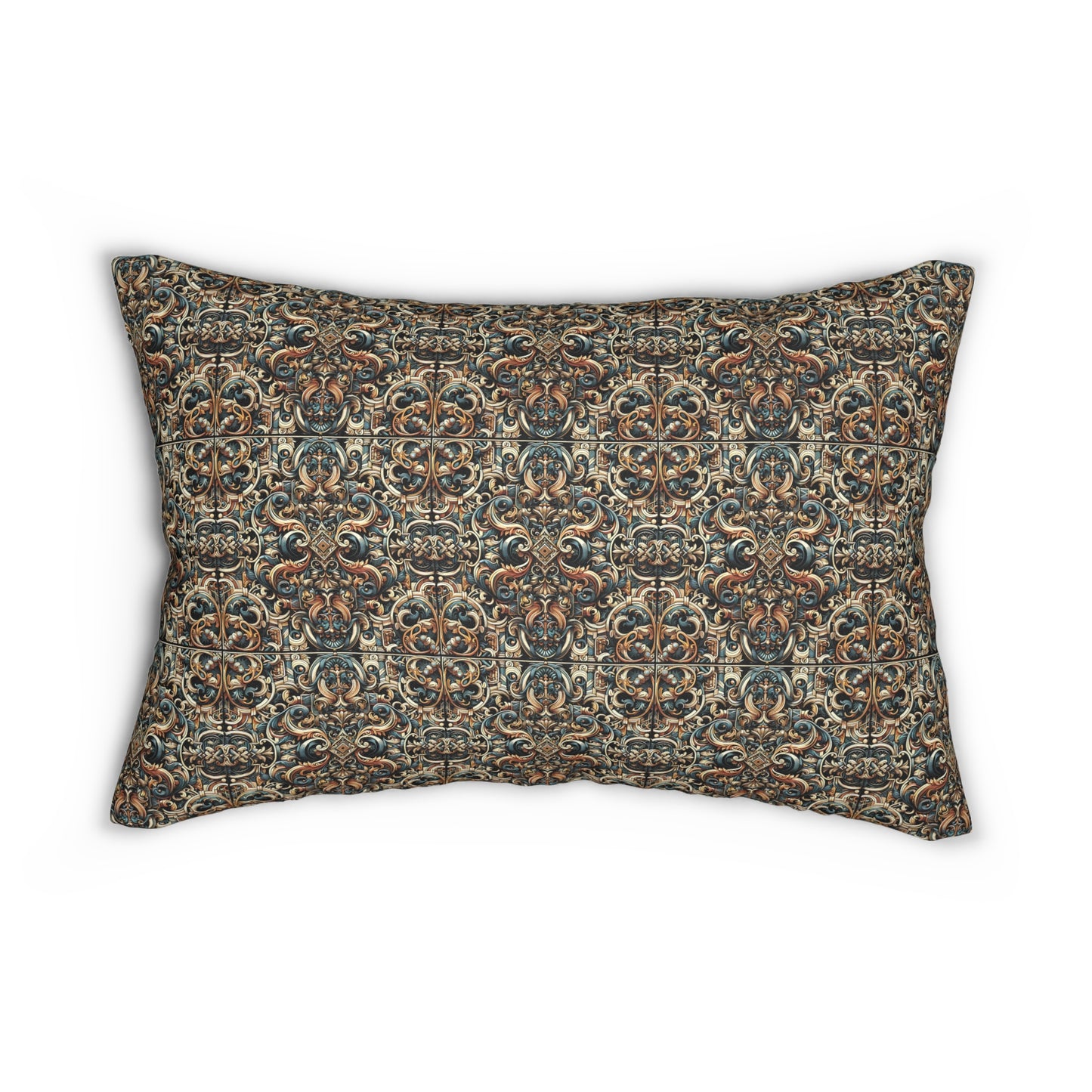 Urban Renaissance Historical Fusion With Street Edge Spun Polyester Lumbar Pillow - 8404 Design-59 S