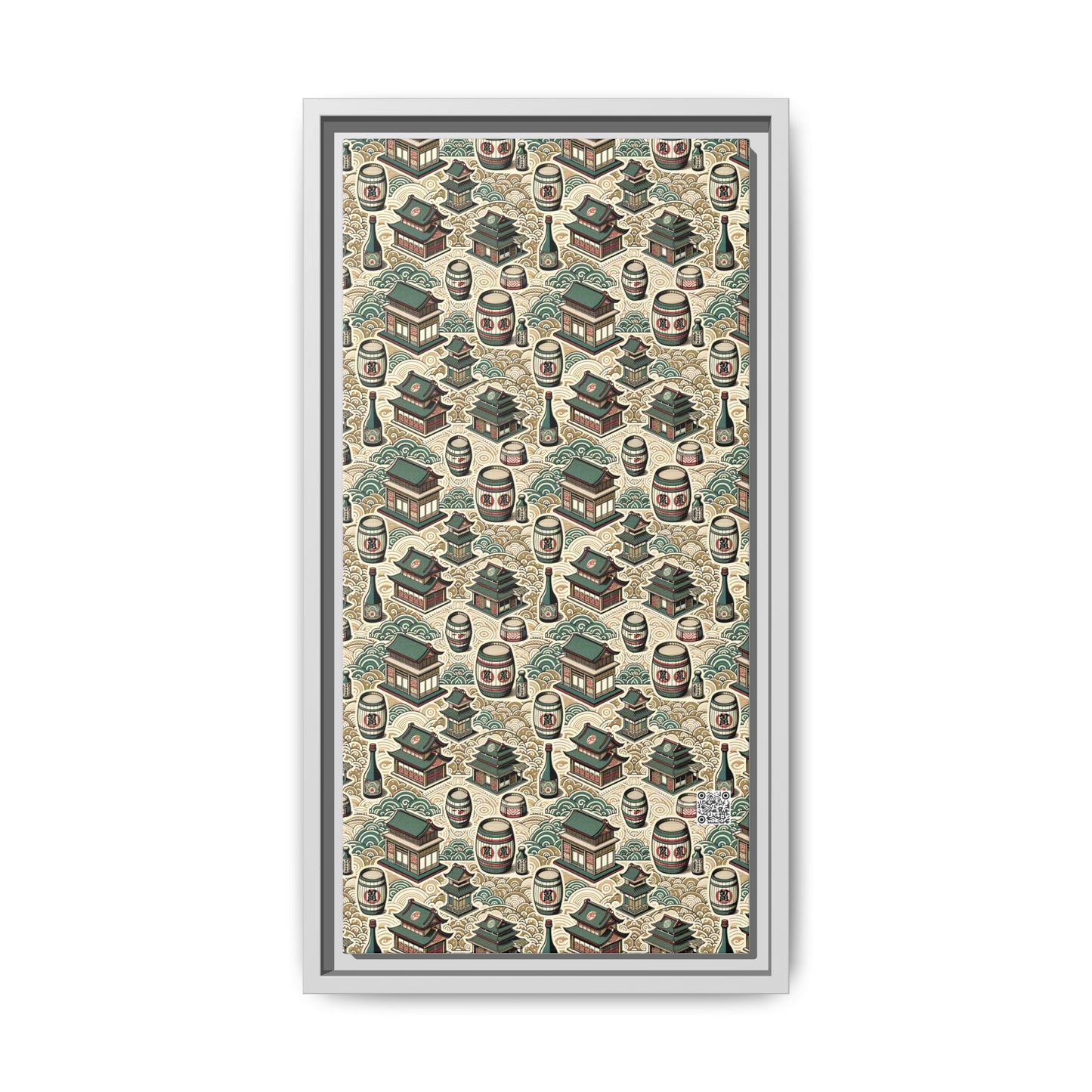 Cultural Artisanal Fusion Contemporary Cultural Elegance Matte Canvas, Framed (multi-Color) - 8404 Design-68 B