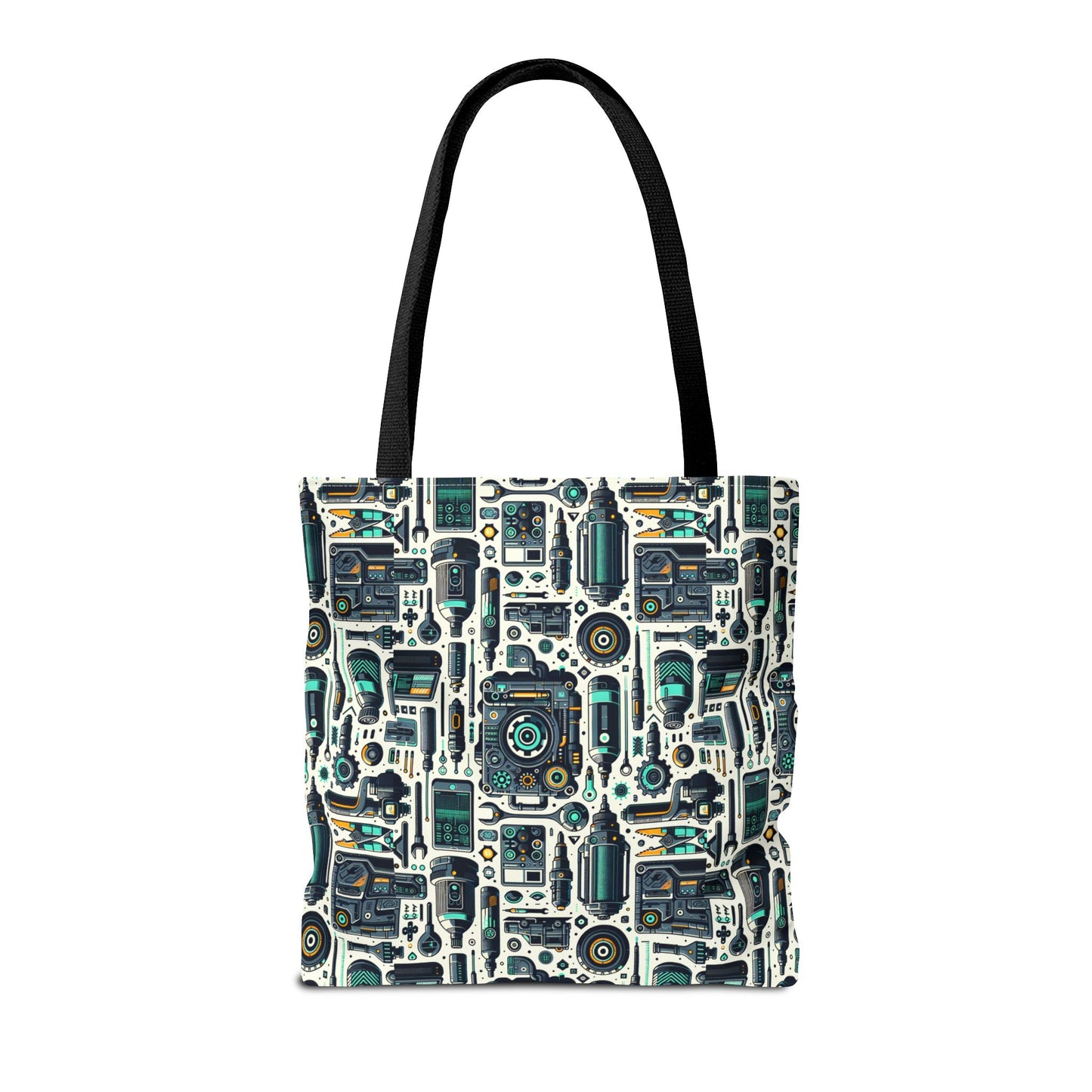 Tech Utility Fusion Modern Tech Streetwear Tote Bag - 8404 Design-53