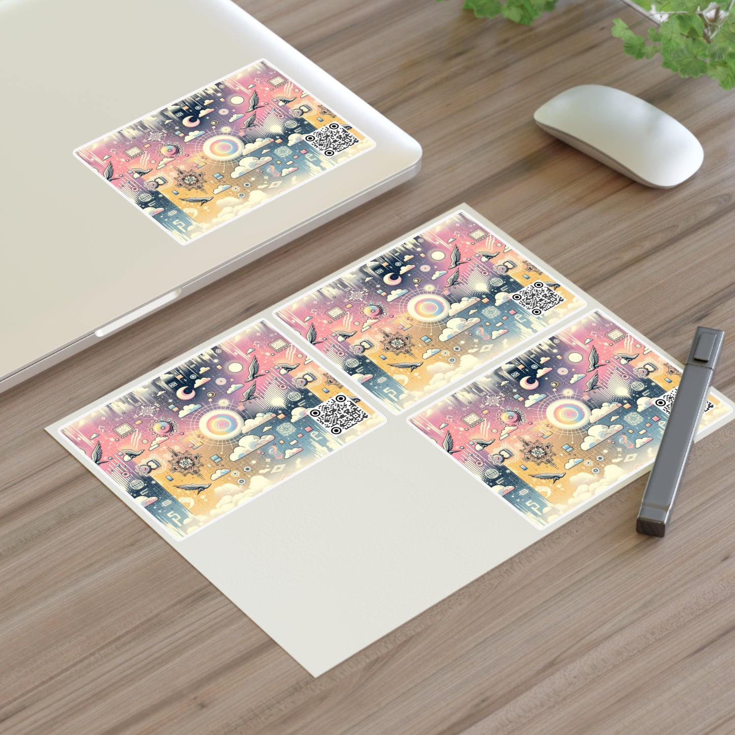Digital Dreamland Whimsical and Nostalgic Streetwear With a Digital Twist Sticker Sheets - 8404 Design-69