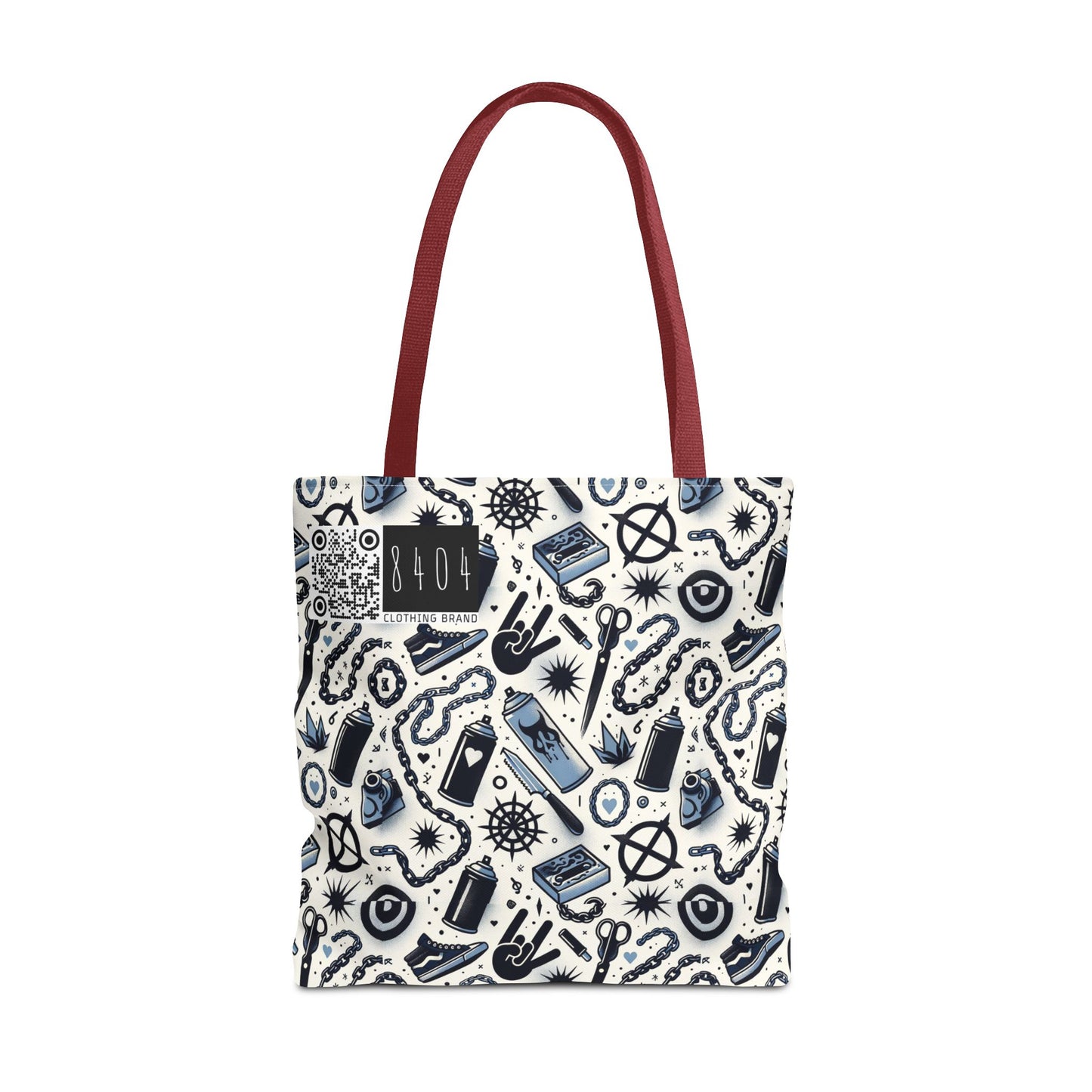 Cultural Rebellion Graphics Edgy and Rebellious With a Hint of Nostalgia Tote Bag - 8404 Design-57