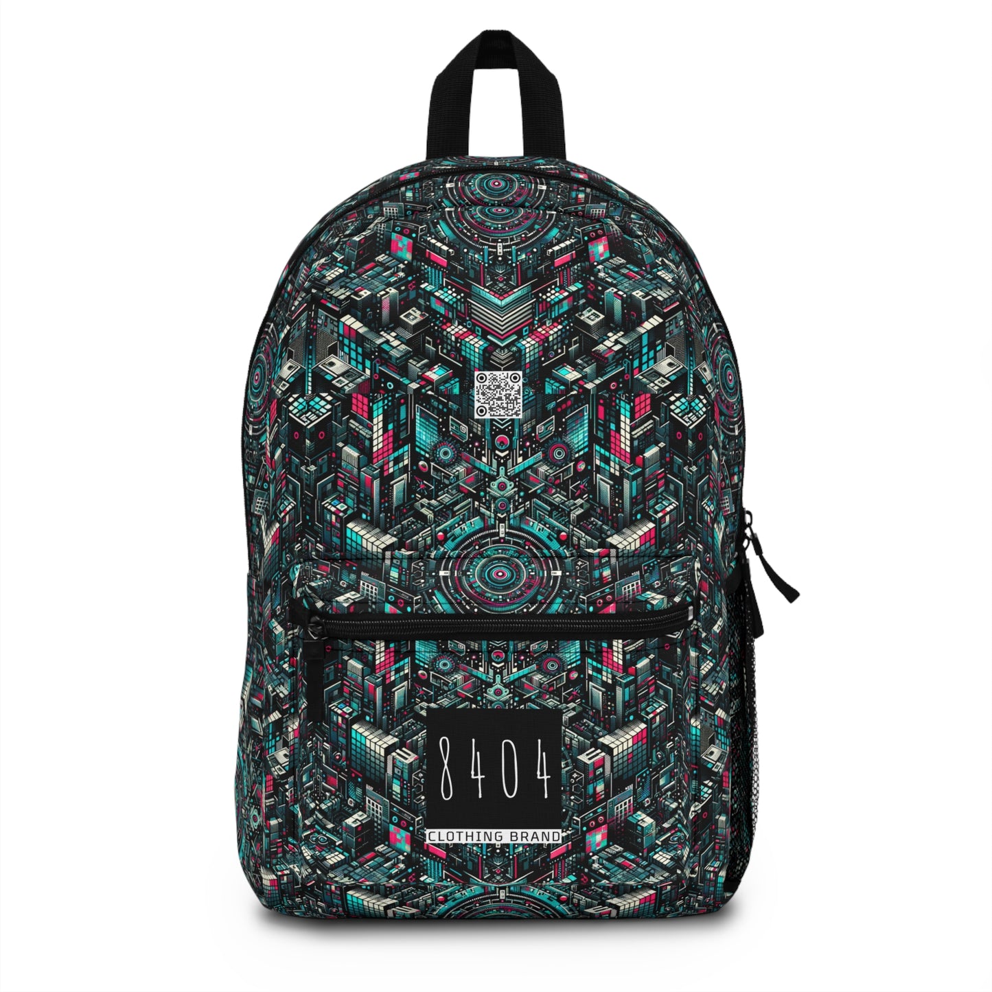 Digital Rebellion Tech-Inspired Streetwear Backpack - 8404 Design-54