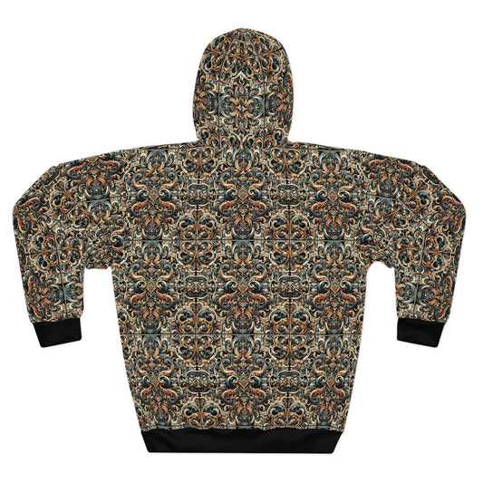 Urban Renaissance Historical Fusion With Street Edge Pullover Hoodie - 8404 Design-59