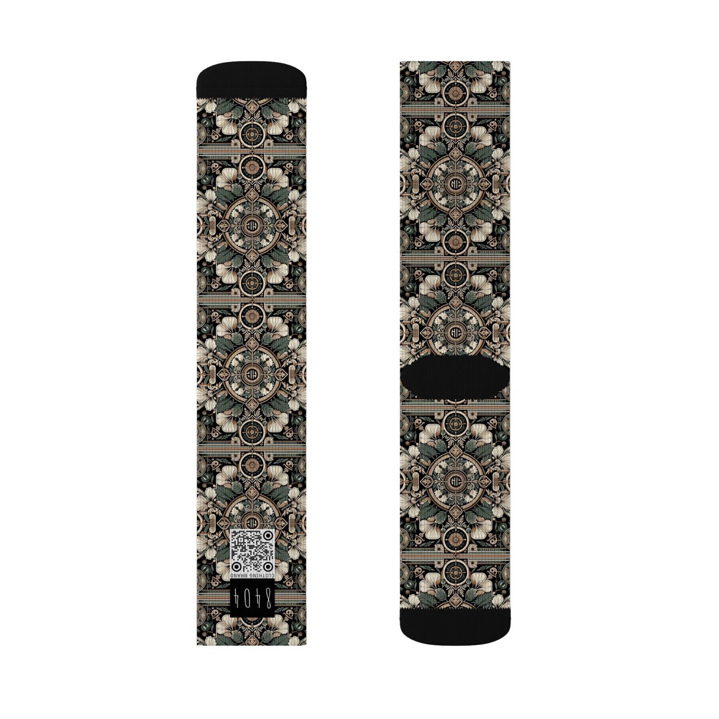 Cyber Garden Party Tech Garden Extravaganza Sublimation Socks - 8404 Design-66