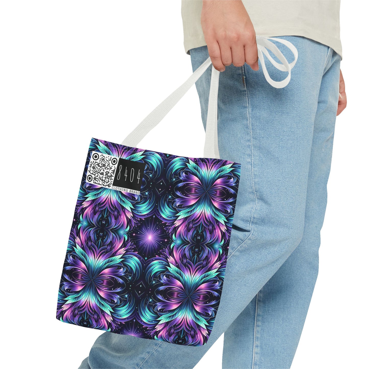 Iridescent Dream Futuristic Tech Tote Bag - 8404 Design-60