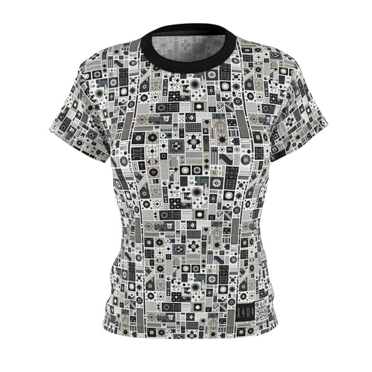 Digital Minimalism Minimalist Tech Women's Cut & Sew Tee - 8404 Design-45