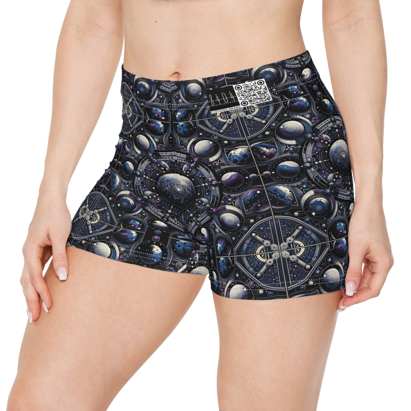 Tech Astronaut Tech-Forward Streetwear Meets Space Exploration Women's Shorts - 8404 Design-46