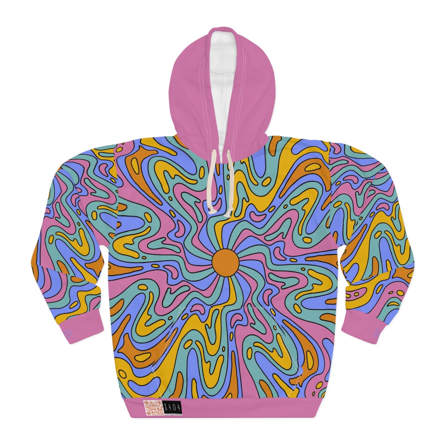 8404's Unisex Adult "a Trip Under the Sun in Pink" Fashion Pullover Hoodie