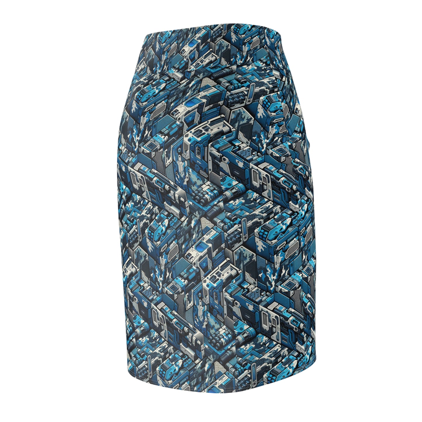 Tech Urban Camo Tech-Forward Streetwear With a Futuristic Military Edge Women's Pencil Skirt - 8404 Design-51